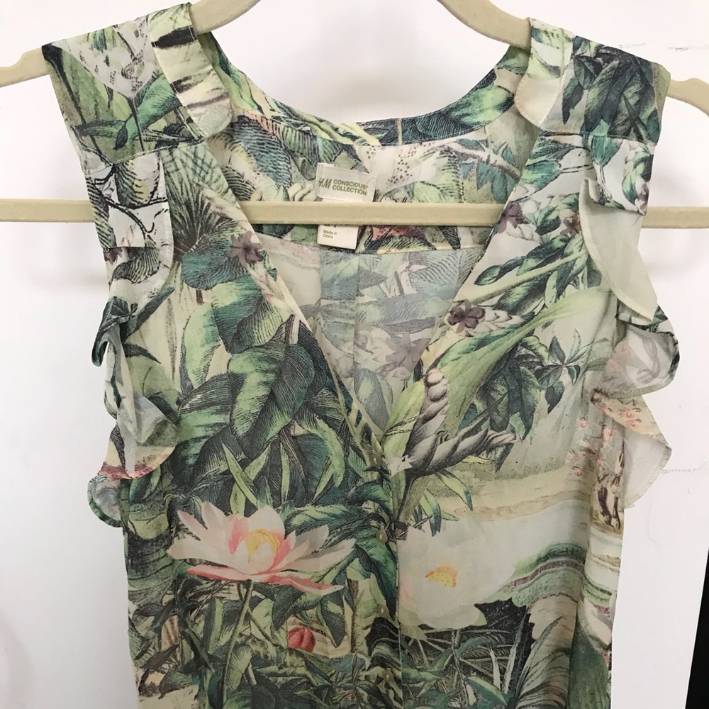 H&M Tropical Blouse
